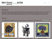 Tablet Screenshot of mainstreetgallery.net